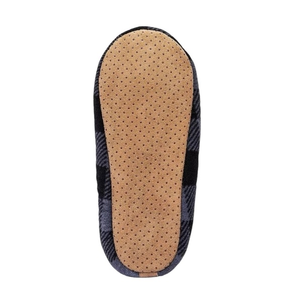 NWT, Men’s Fuzzy Babba Slipper socks, Sz L/XL(Shoe Size 10-12), Grey/Blk - Picture 5 of 7